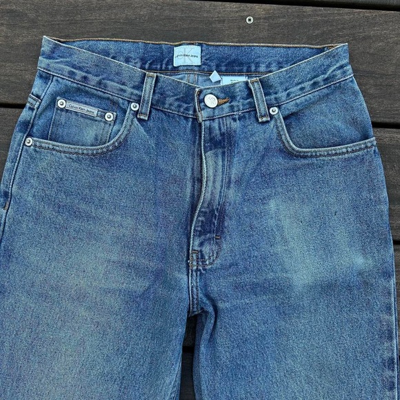 Vintage Blue Light Wash Vintage 90s Calvin Klein Jeans - Picture 4 of 7